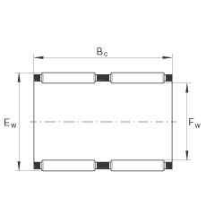 滾針及保持架組件 K75X83X40-ZW, 根據(jù) DIN 5405-1/ ISO 3030 標準，雙列