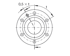 推力角接觸球軸承 ZKLF1255-2RS, 雙向，螺釘安裝，兩側(cè)唇密封