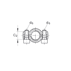 液壓桿端軸承 GIHNRK16-LO, 根據(jù) DIN ISO 12 240-4 標(biāo)準(zhǔn)，帶右旋螺紋夾緊裝置，需維護(hù)