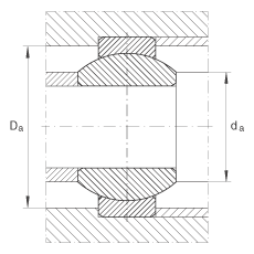 關(guān)節(jié)軸承 GE6-FO, 根據(jù) DIN ISO 12 240-1 標(biāo)準(zhǔn)，需維護(hù)