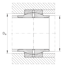 關(guān)節(jié)軸承 GE25-LO, 根據(jù) DIN ISO 12 240-1 標準，需維護