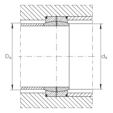 關(guān)節(jié)軸承 GE360-DO, 根據(jù) DIN ISO 12 240-1 標準，需維護